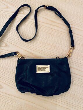 Marc Jacobs Cross Body Leather Bag, Black